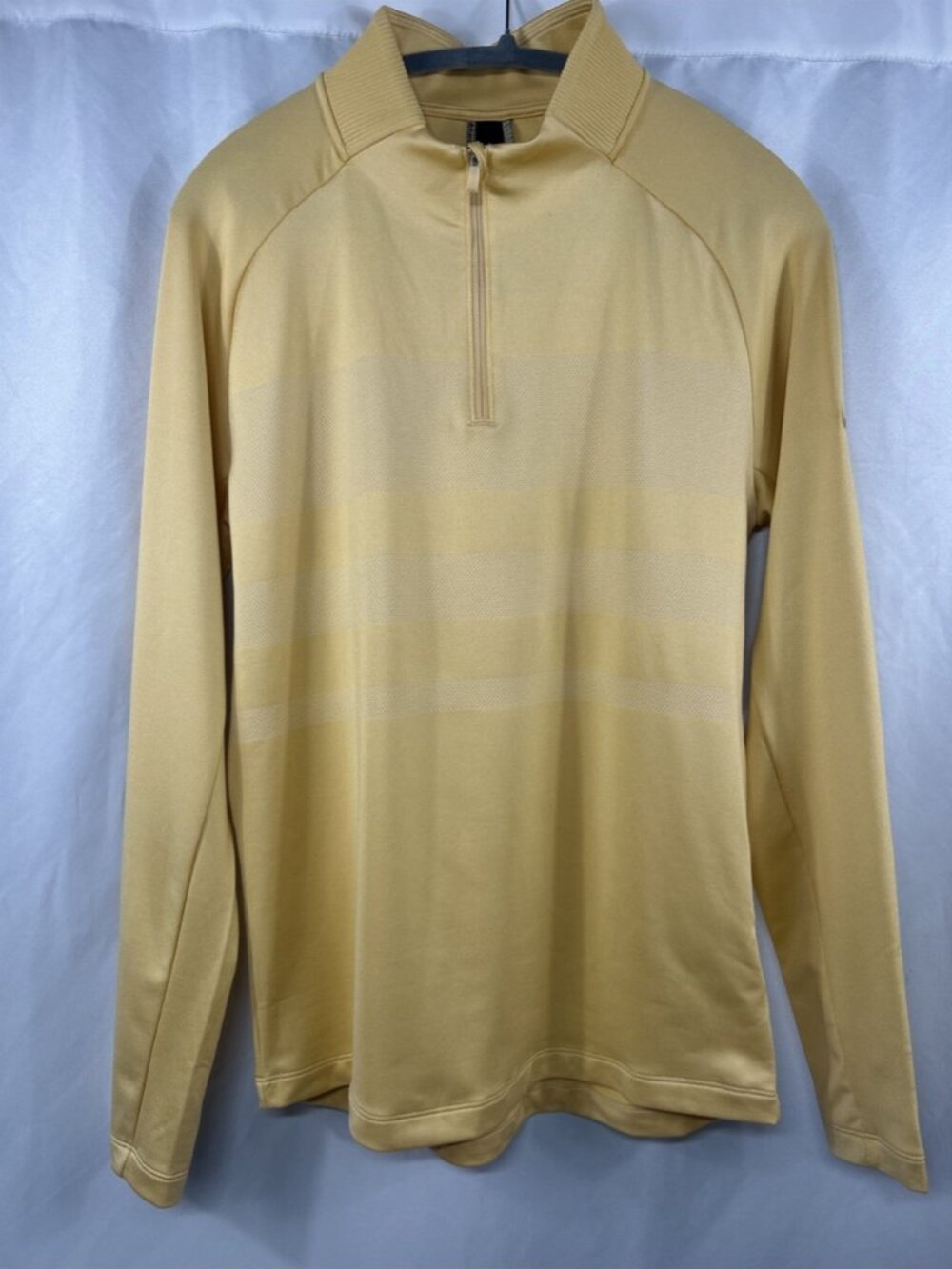 Nike Dri-FIT Vapor Men's Small Yellow 1/4 Zip Golf Top BV0390-251 Stretch